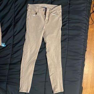 American Eagle Khaki Jeggings